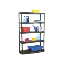 Rek Met 5 Legborden Kunststof - 185 X 120 X 40 Cm