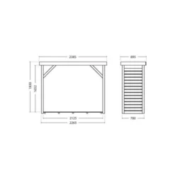 Houtberging Dallas - XL - 2,8 M³ -Aanbiedingen Tuin Wens Winkel 1673879885 3 600