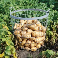 ESSCHERT DESIGN Metalen Oogstkorf - Aardappelmand -Aanbiedingen Tuin Wens Winkel metalen oogstmand 1484055471 2 600