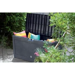 Opbergkoffer Rato - Antraciet 310 Liter -Aanbiedingen Tuin Wens Winkel opbergkoffer rato antraciet 1485177545 0 600