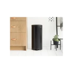 Pedaalemmer NewIcon BRABANTIA - 30 Liter Mat Zwart -Aanbiedingen Tuin Wens Winkel pedaalemmer newicon 30 liter mat zwart 1608012193 3 600