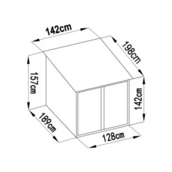 Sinolily Niki A Fietsenberging - Voor 2 Fietsen -Aanbiedingen Tuin Wens Winkel sinolily fietsenberging 2 fietsen 1675952882 1 600