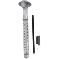 Thermometer Met Solar Lamp